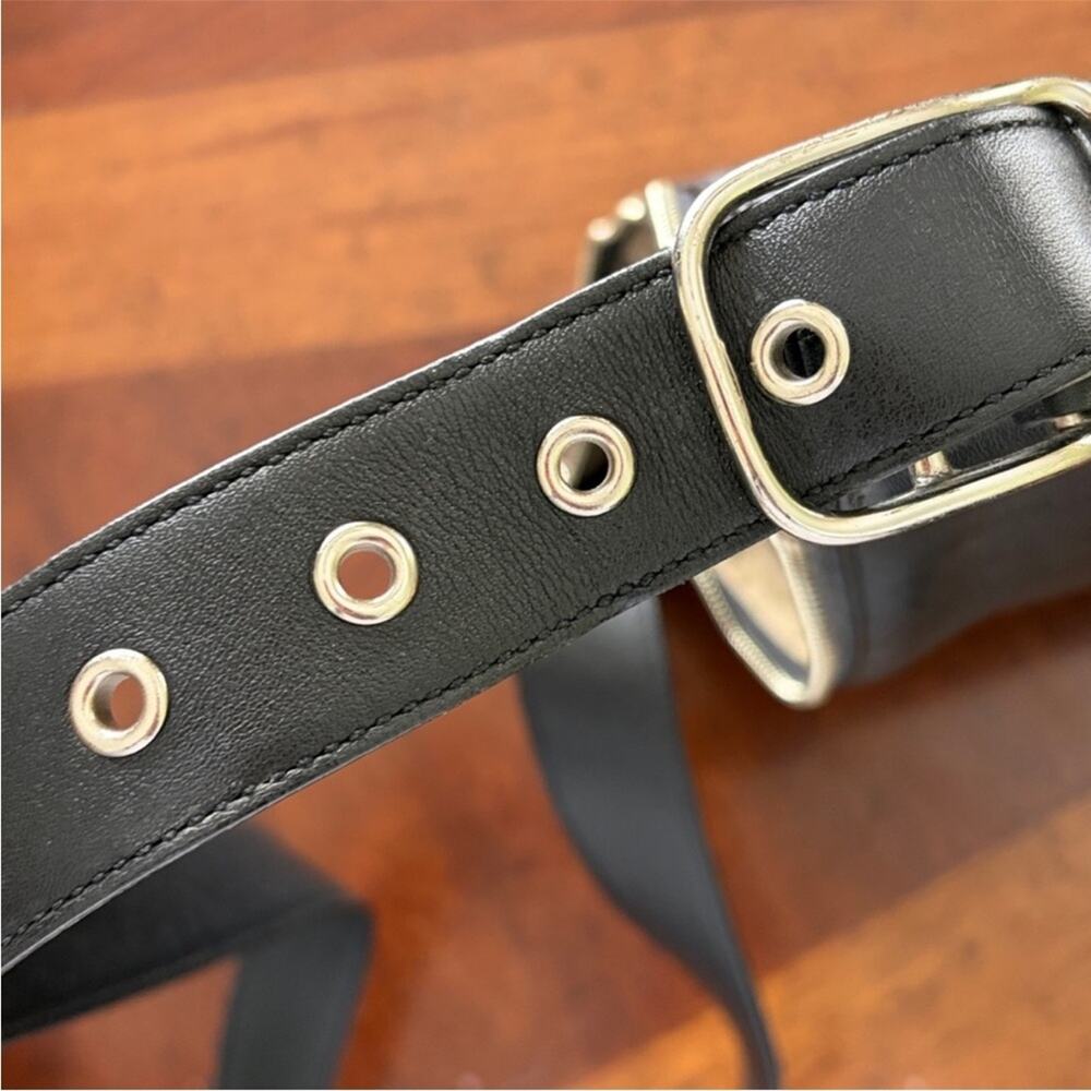 Genuine vintage COACH black leather Legacy slim hobo shoulder bag adjustable - Picture 7 of 7